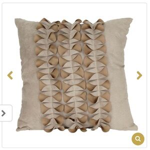 Elegant Tan Decorative Pillow